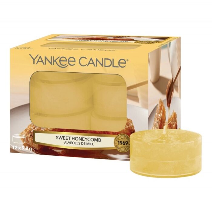 Yankee Candle Sweet Honeycomb - 12x Tea Lights